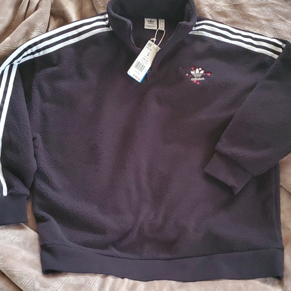 ADIDAS 1/4 zip polar fleece